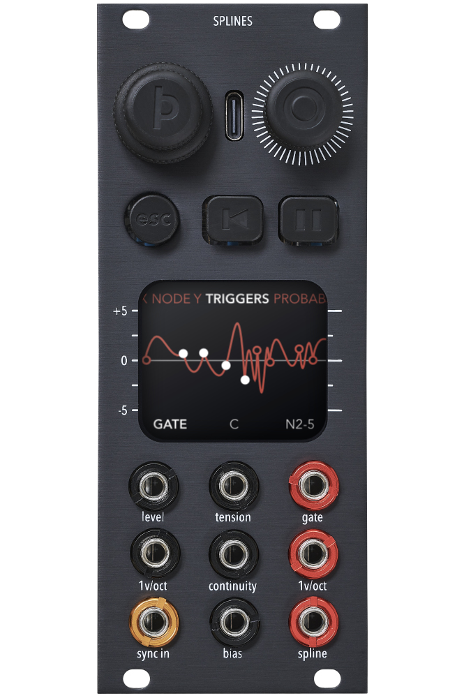 Splines black front